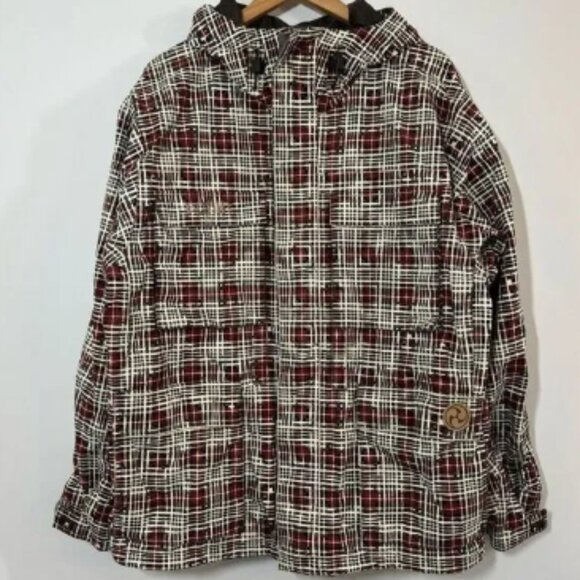 Burton Ronin La Cosa Nostra Abstract Ski Jacket Snowboard Mens Medium Y2K - Picture 1 of 11